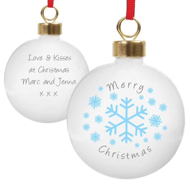 Personalised Snowflakes Bauble - Image 4
