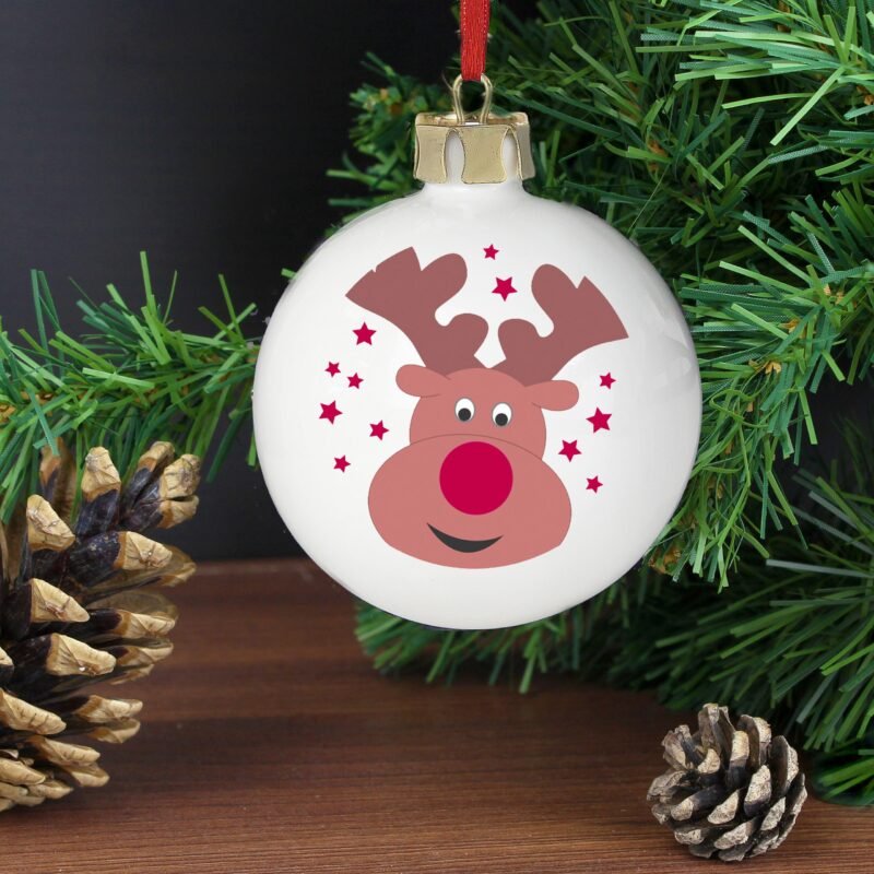 Personalised Reindeer Bauble - Image 5