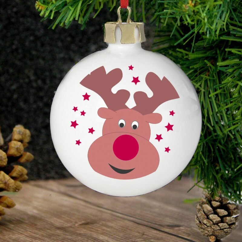 Personalised Reindeer Bauble - Image 4