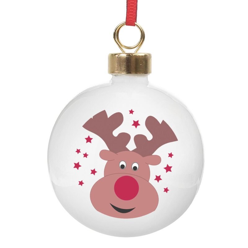 Personalised Reindeer Bauble - Image 2