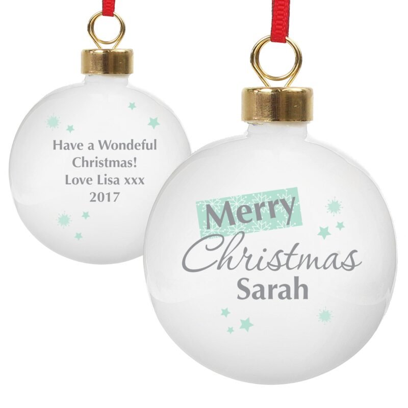 Personalised Snowflake Bauble - Image 3