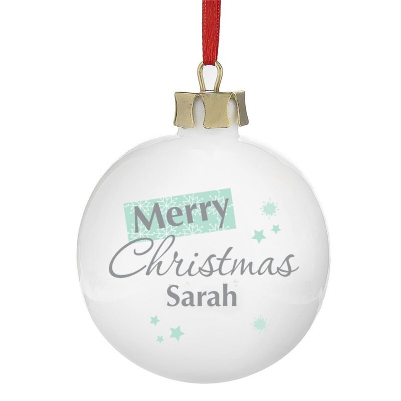 Personalised Snowflake Bauble - Image 2
