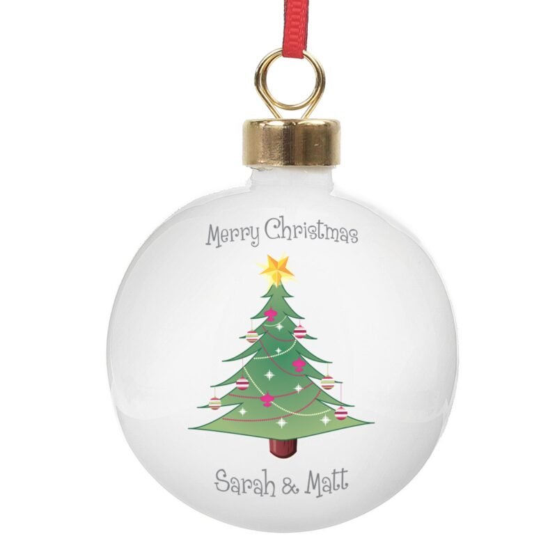 Personalised Christmas Tree Bauble - Image 3
