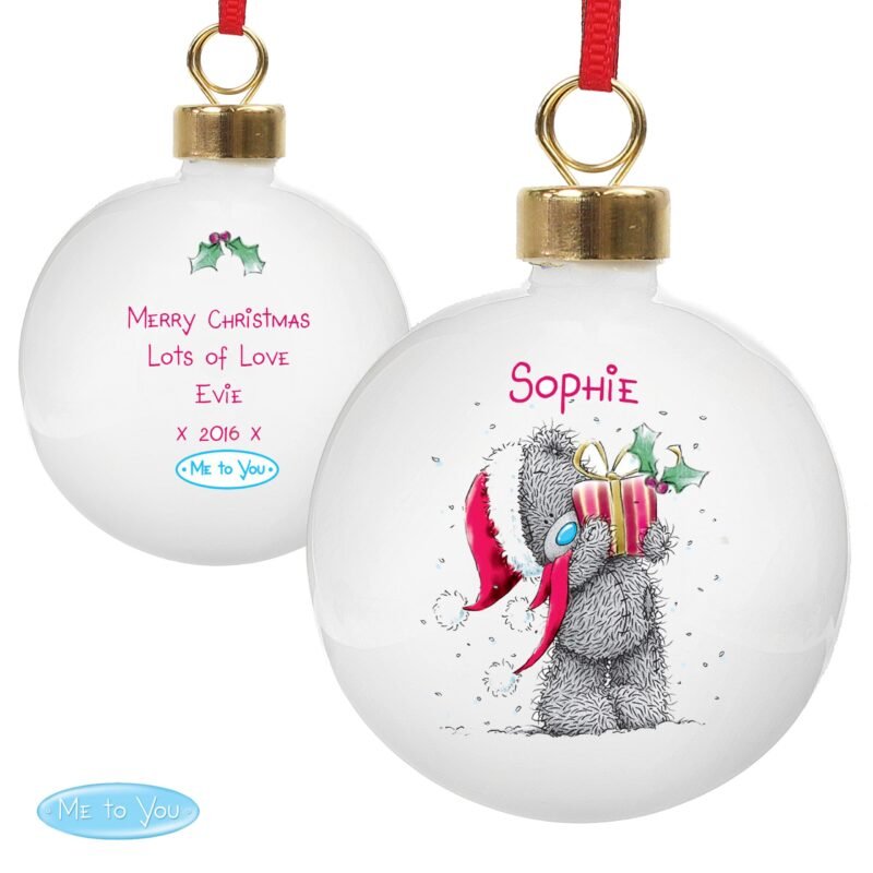 Personalised Me To You Christmas Bauble - Image 3