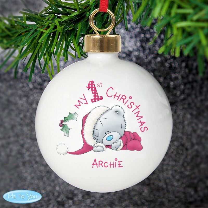 Personalised Me To You My 1st Christmas Bauble - Image 7