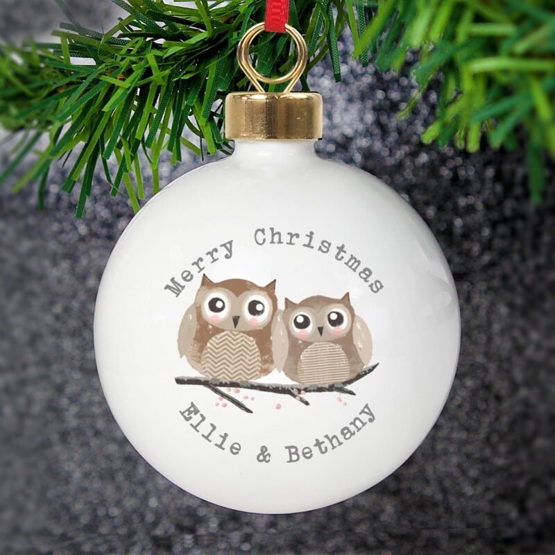 Personalised Woodland Owl Bauble - Image 7