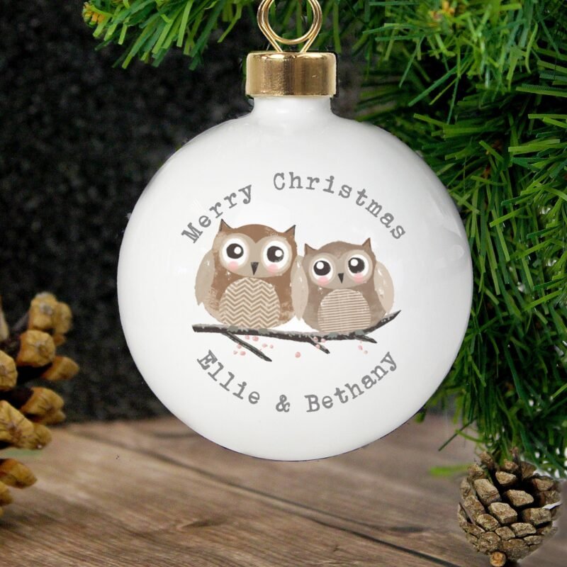 Personalised Woodland Owl Bauble - Image 5
