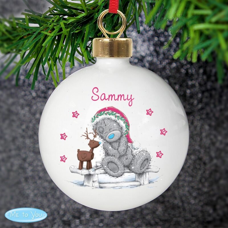 Personalised Me To You Reindeer Bauble - Image 6