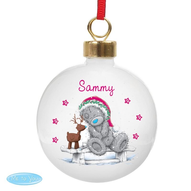 Personalised Me To You Reindeer Bauble - Image 3