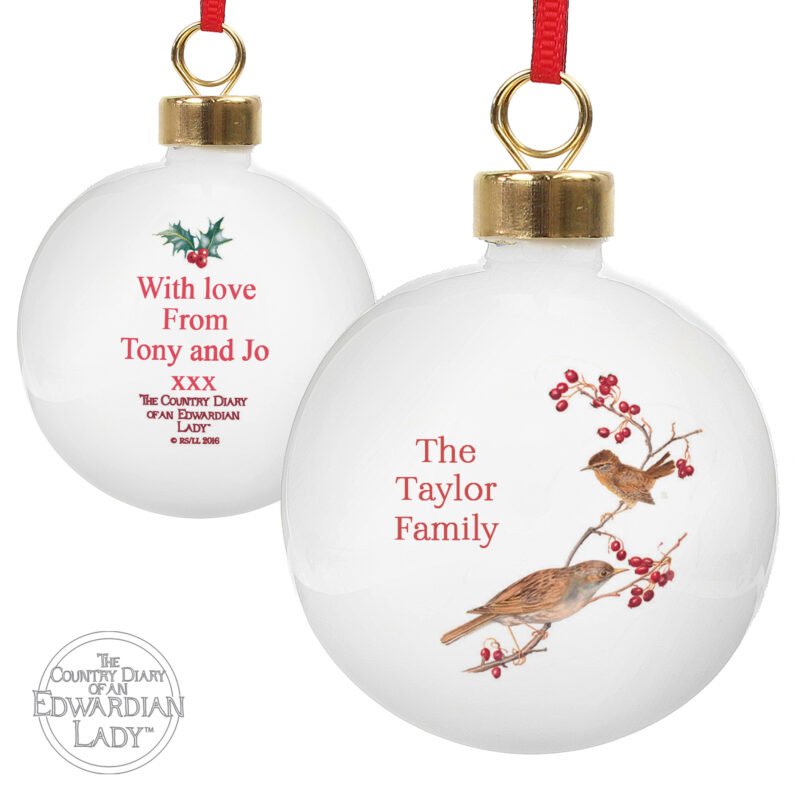 Personalised Country Diary Midwinter Bauble - Image 5