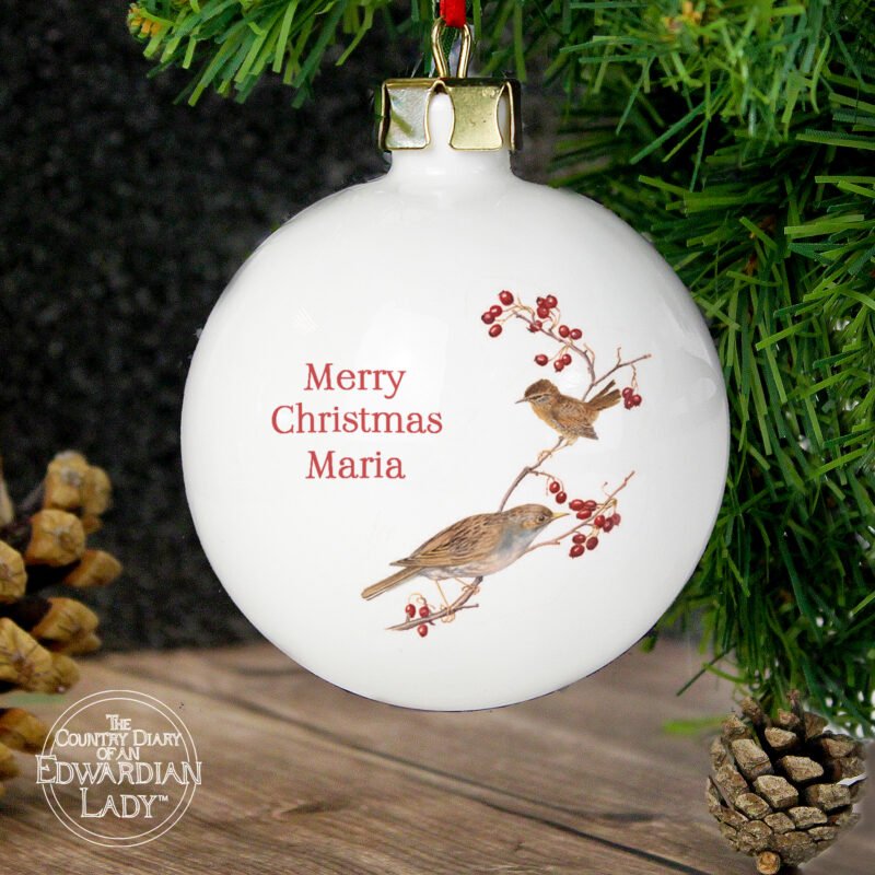 Personalised Country Diary Midwinter Bauble - Image 4