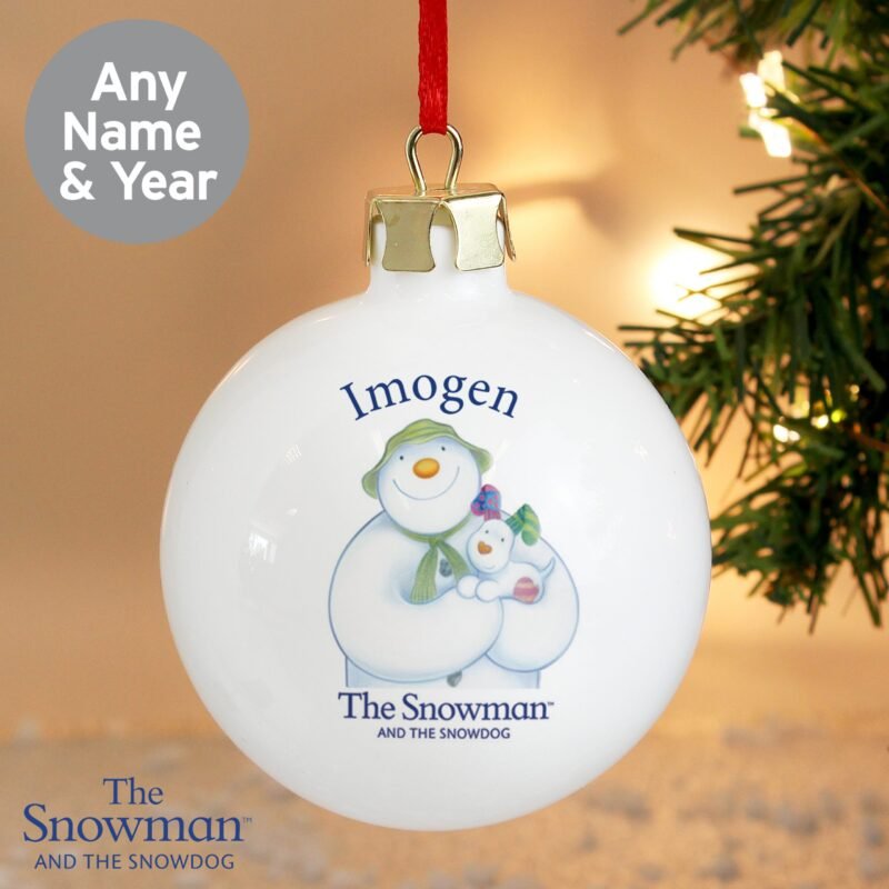 Personalised The Snowman and the Snowdog Bauble - Image 9