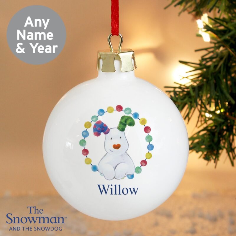 Personalised The Snowdog Bauble - Image 10