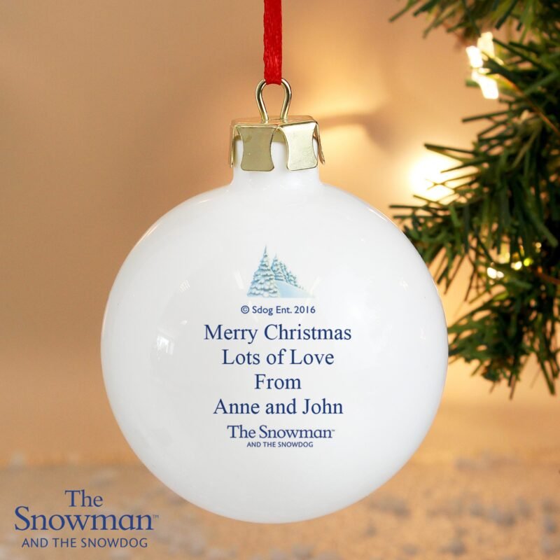Personalised The Snowdog Bauble - Image 5