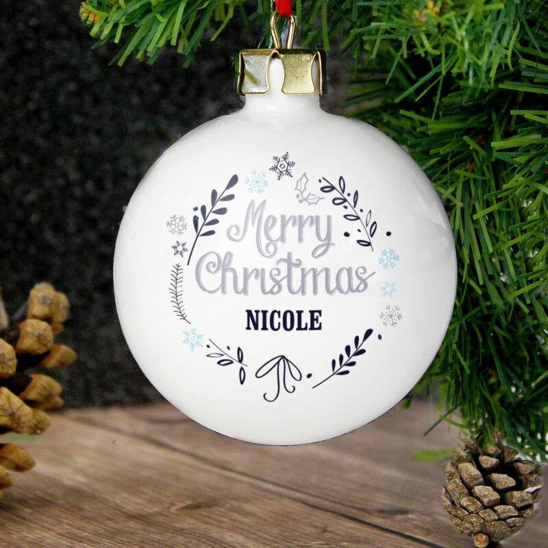 Personalised Christmas Frost Bauble - Image 4