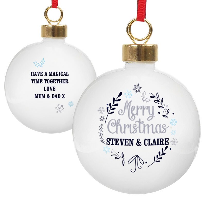 Personalised Christmas Frost Bauble - Image 3