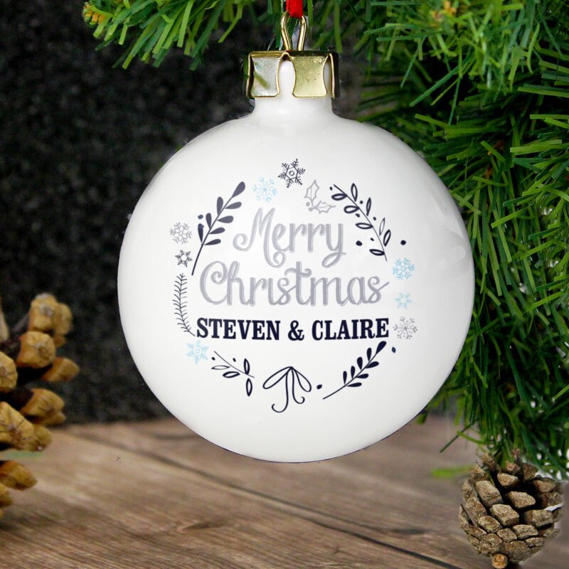 Personalised Christmas Frost Bauble - Image 2