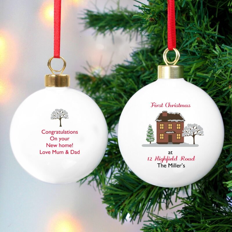 Personalised Cosy Christmas Bauble - Image 5