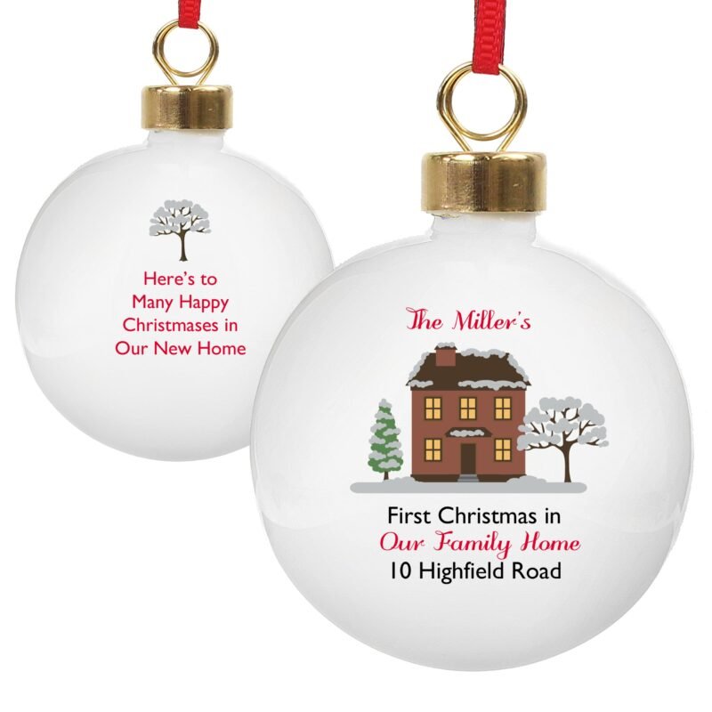 Personalised Cosy Christmas Bauble - Image 2