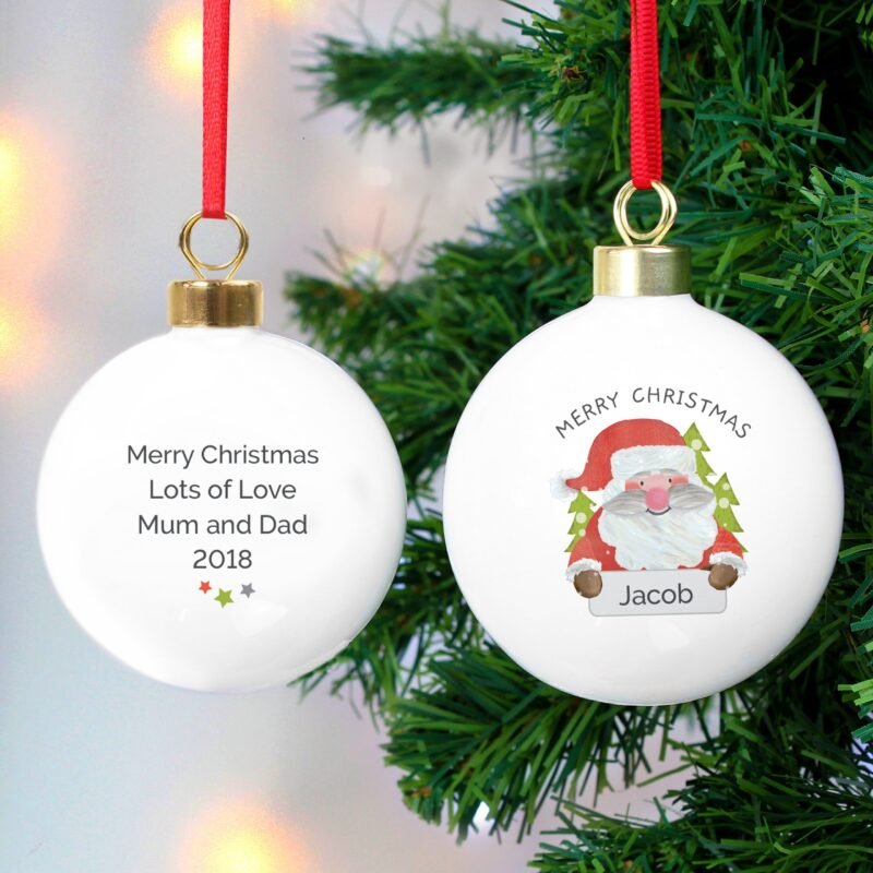 Personalised Santa Claus Bauble - Image 2