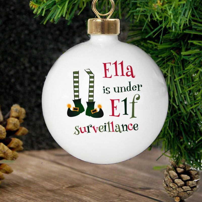 Personalised Elf Surveillance Bauble - Image 6