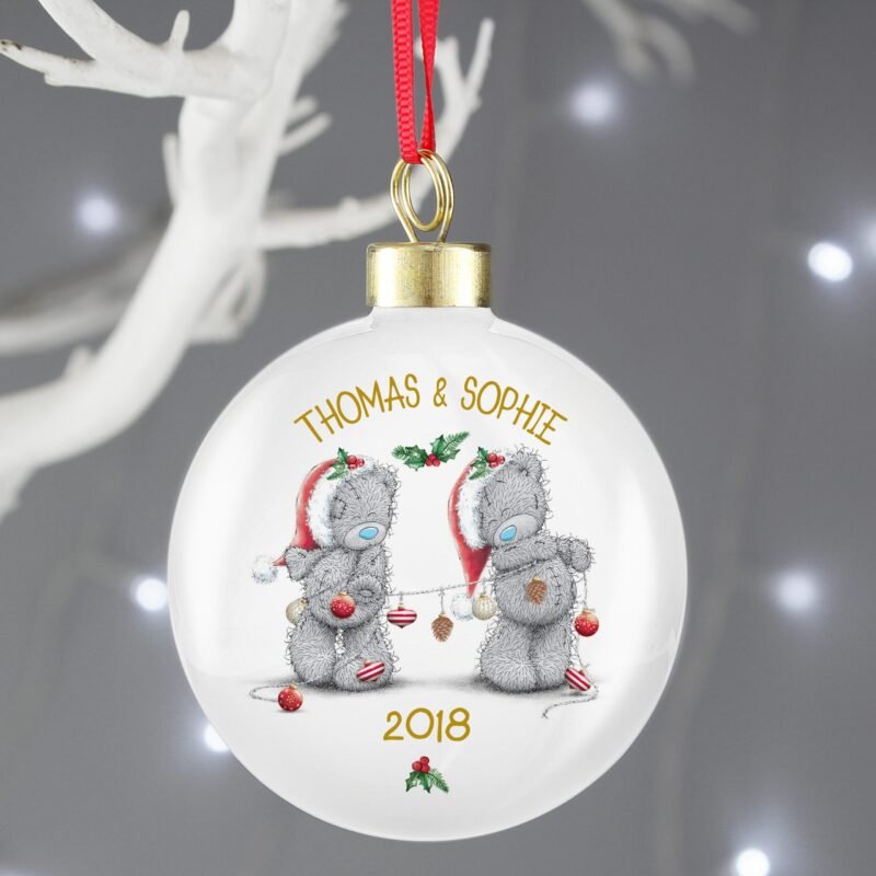 Personalised Me to You Christmas Couple’s Bauble - Image 7