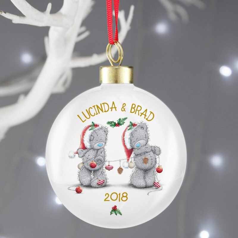 Personalised Me to You Christmas Couple’s Bauble - Image 4