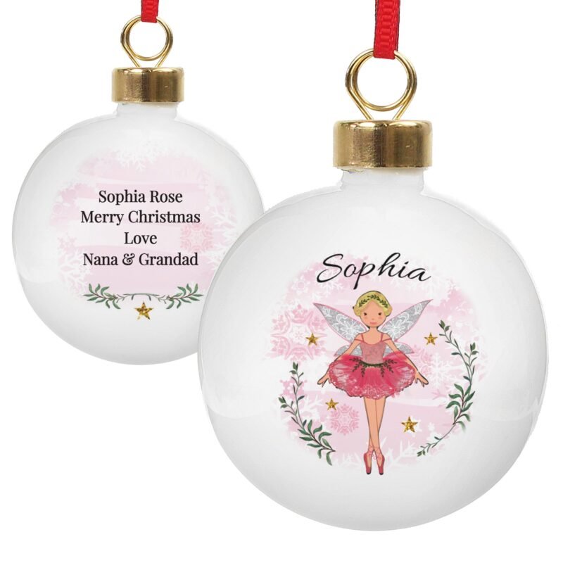 Personalised Sugar Plum Fairy Bauble - Image 4