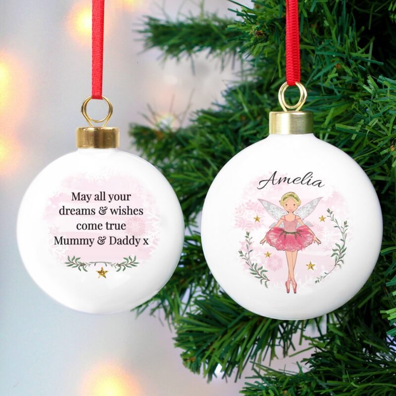 Personalised Sugar Plum Fairy Bauble - Image 3