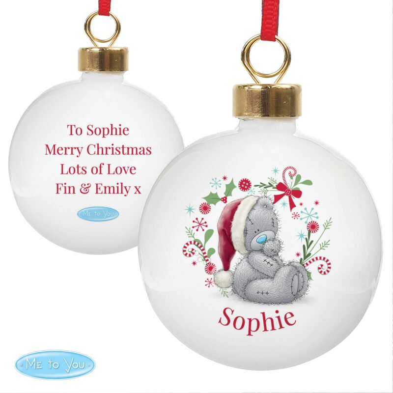 Personalised Me To You Christmas Bauble - Image 3