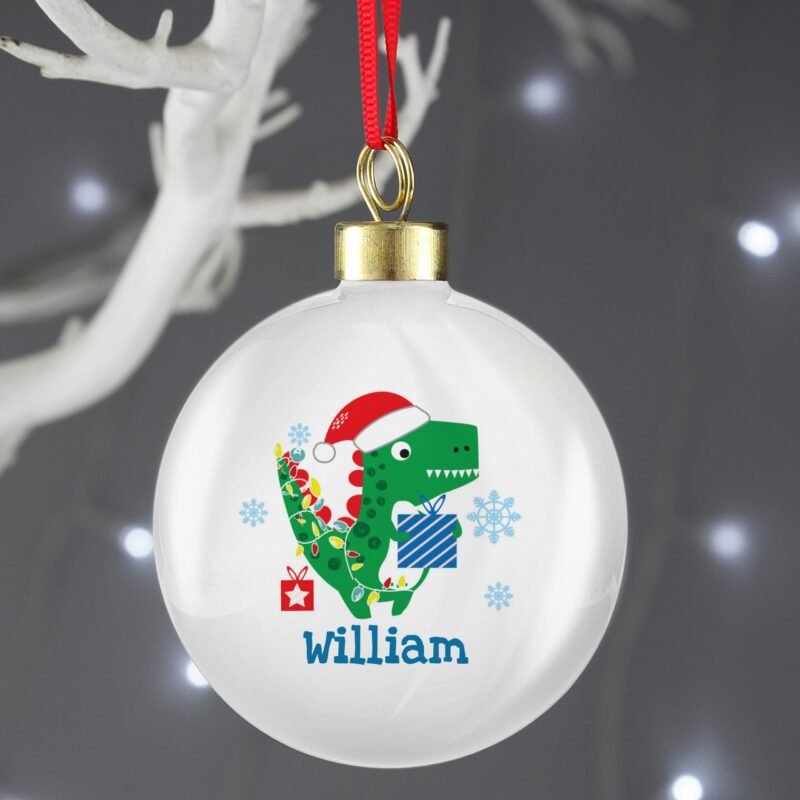 Personalised Roarsome Dinosaur Bauble