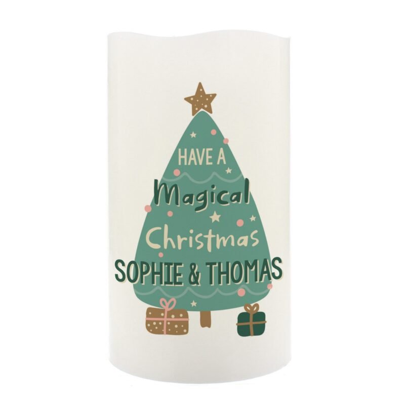 Personalised Have A Magical Christmas LED Candle - Image 5