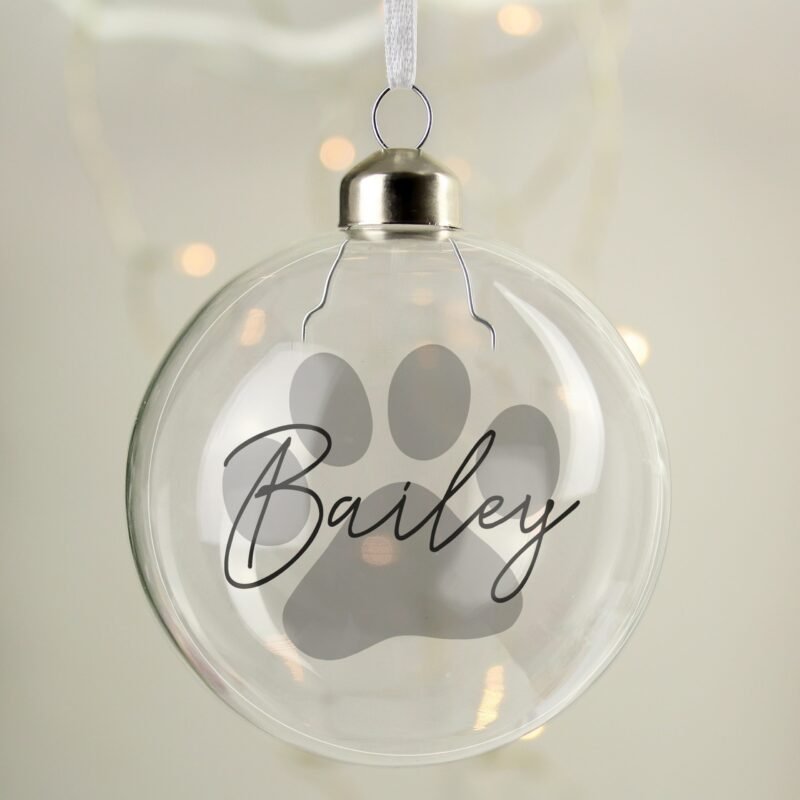 Personalised Pet Glass Bauble - Image 3