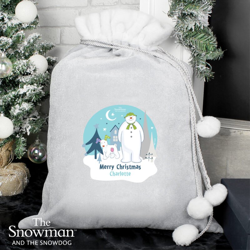 The Snowman and the Snowdog Pom Pom Sack