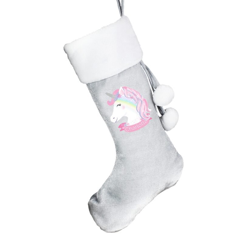 Personalised Christmas Unicorn Stocking - Image 3