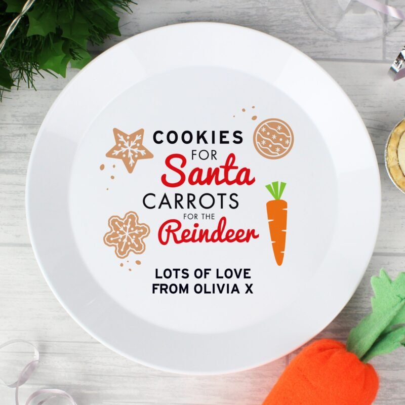 Cookies for Santa Christmas Eve Plastic Plate - Image 4
