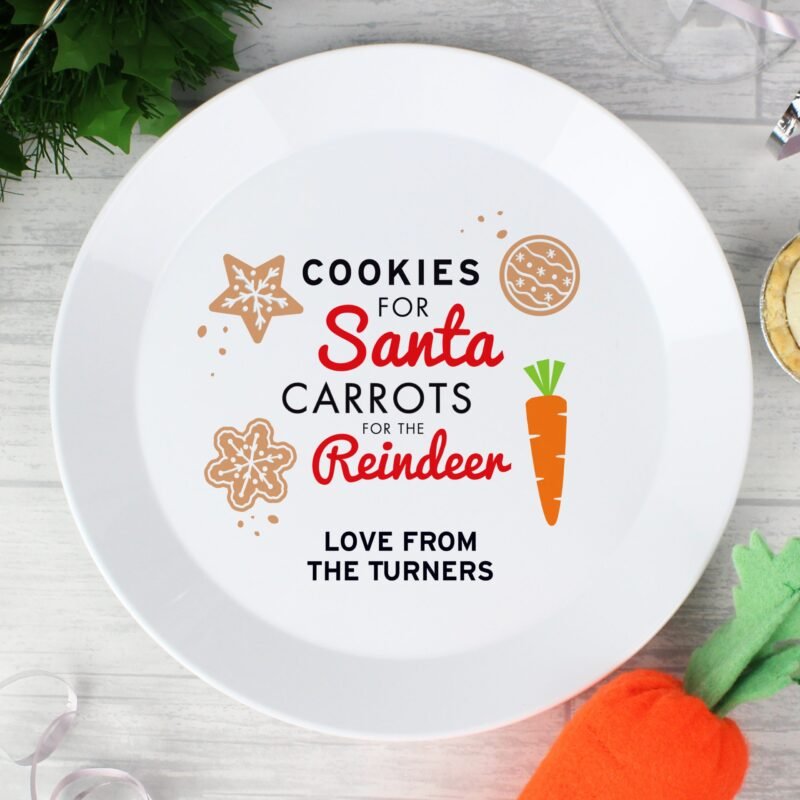 Cookies for Santa Christmas Eve Plastic Plate - Image 5