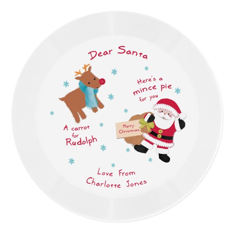 Santa and Rudolph Mince Pie Plate - Image 3
