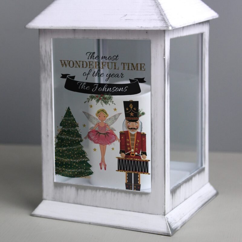 Personalised Nutcracker White Lantern - Image 3