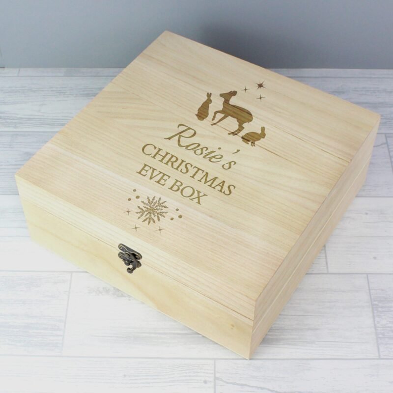 Personalised Christmas Large Wooden Keepsake Box - Image 3