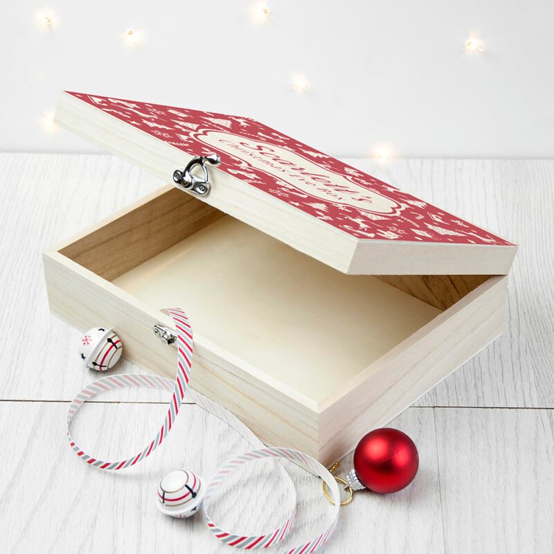 Personalised Christmas Eve Box with Festive Pattern - Image 6