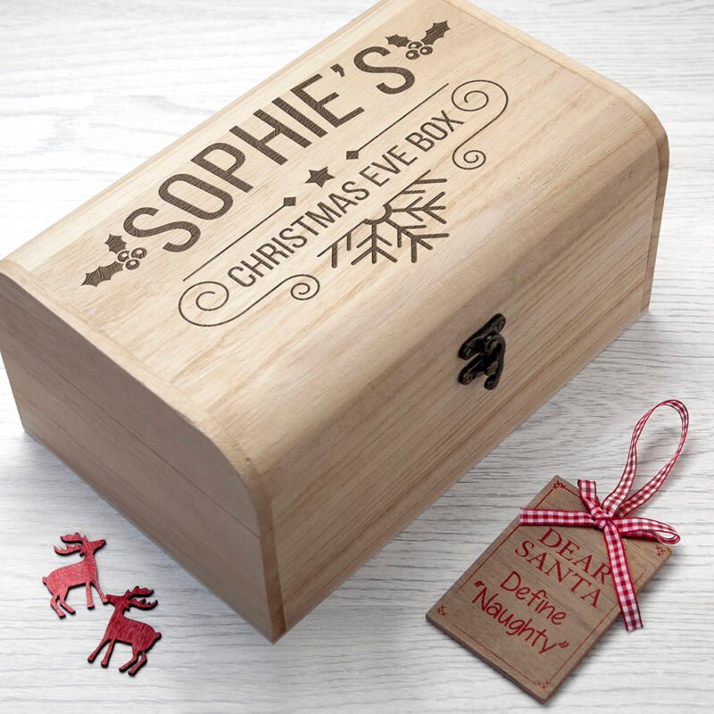 Personalised Christmas Eve Box Chest - Image 2